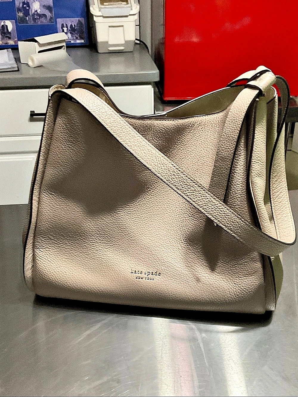 Kate Spade New York Liv Large Shoulder Bag Pebbled Pink